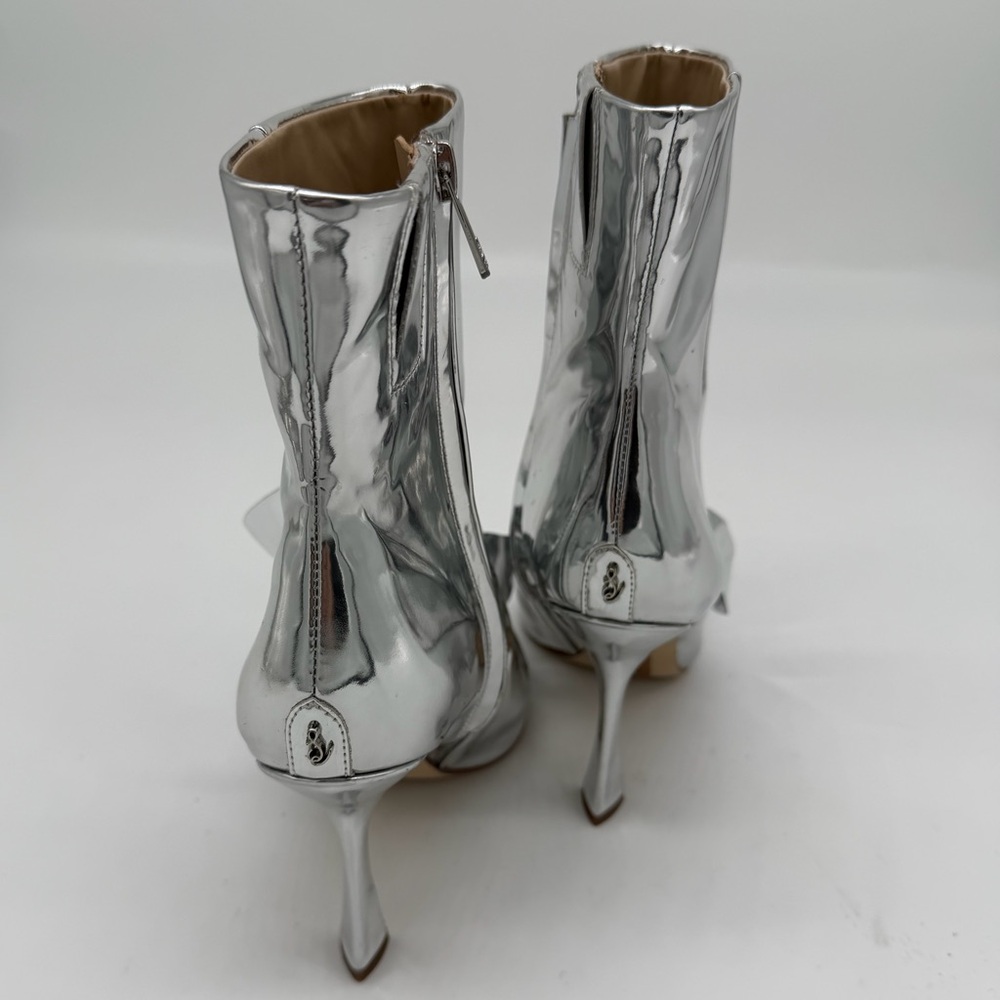Sam Edelman Silver ESMAE STILETTO ANKLE BOOTIE - Picture 8 of 8